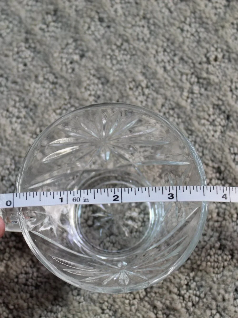 Set of 14 Clear Star Pattern Punch Cups
